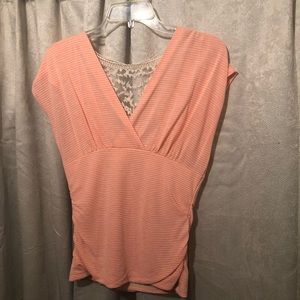 Heart soul shirt with lace back Sz s